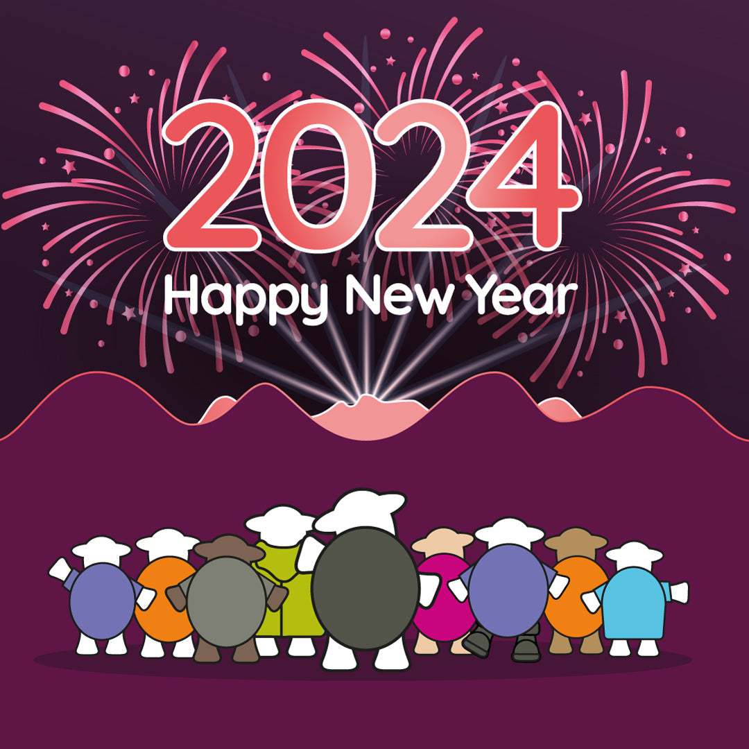Happy new year graphic 2024