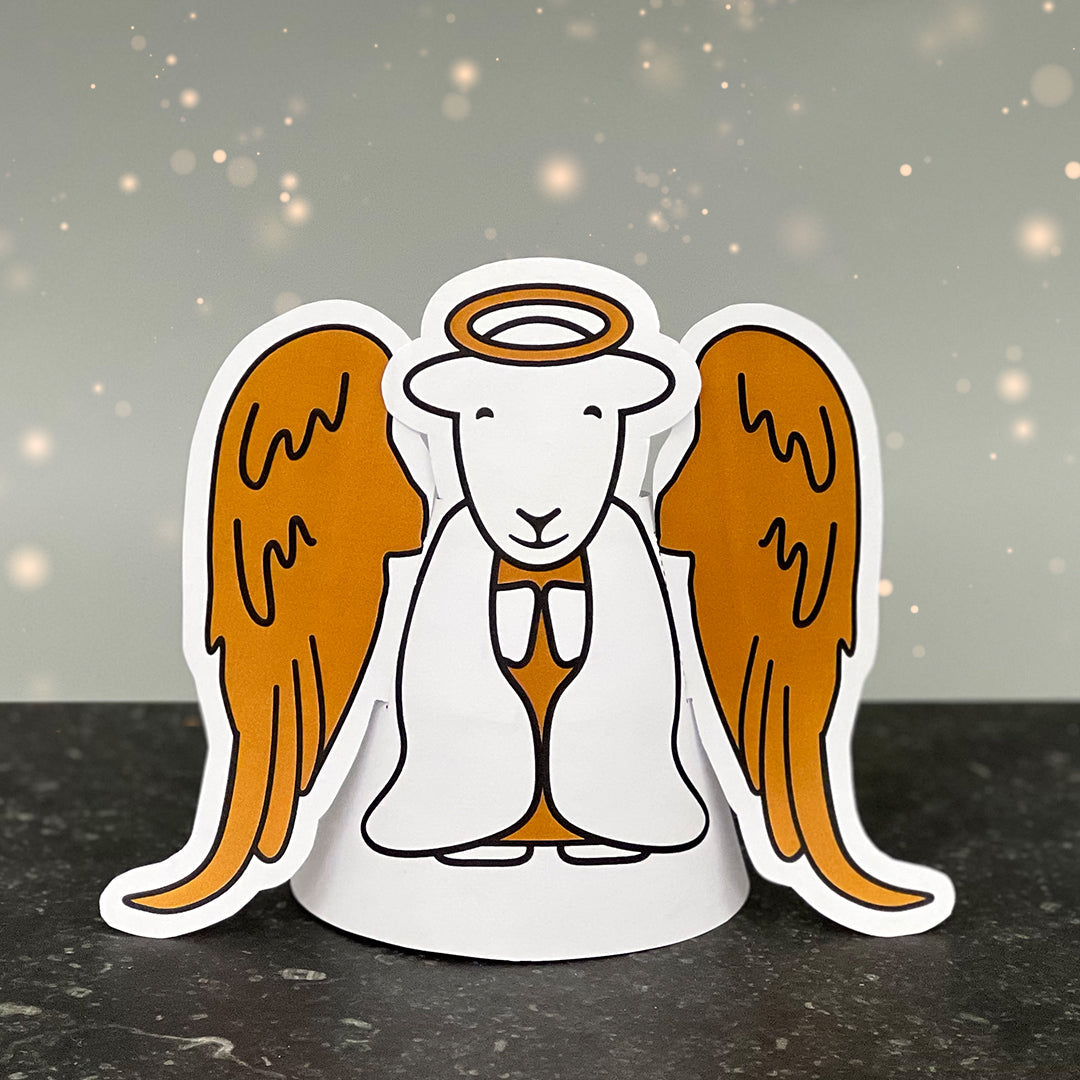 Herdy Christmas Tree Topper, Angle, Free Downloadable