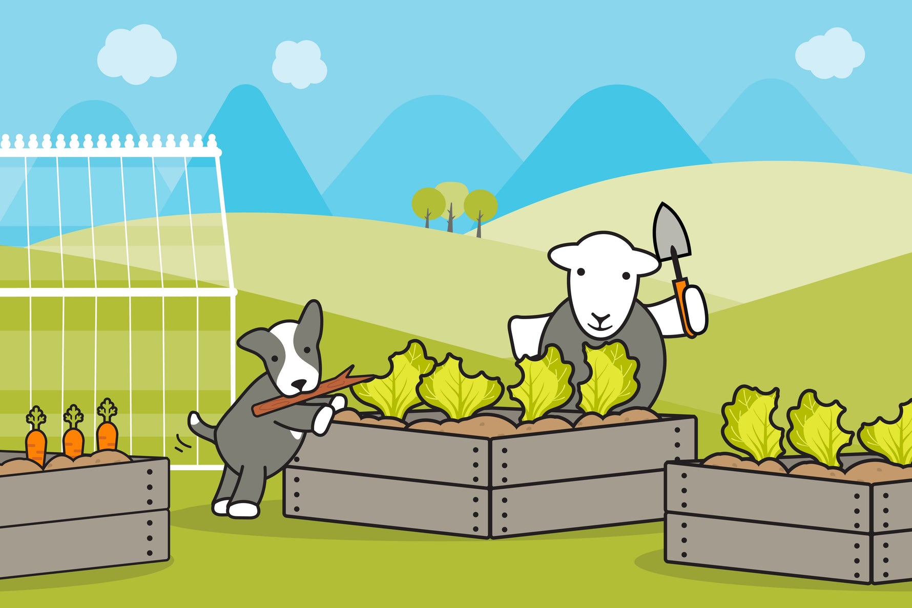 Herdy & Sheppy, and the Lettuce Thief