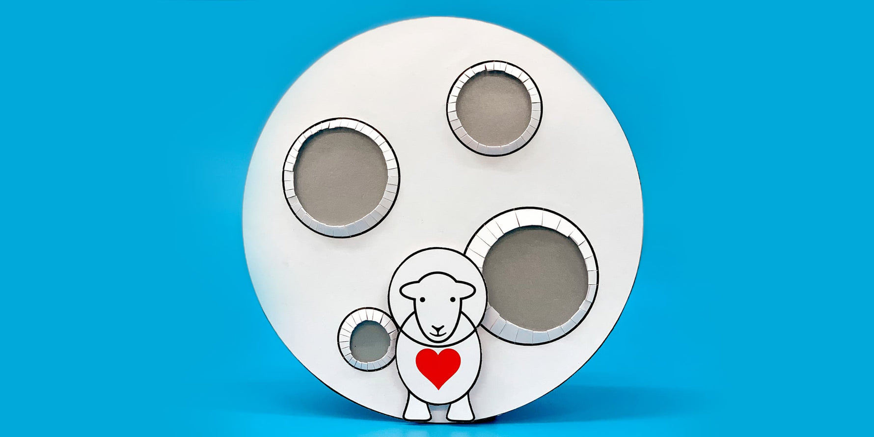 How to make a handmade Herdy Valentine's Day card