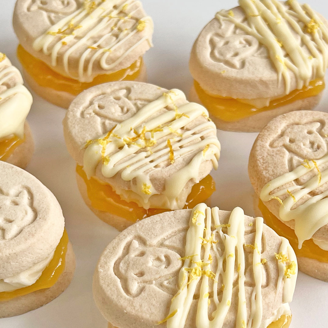 Herdy Lemon and Ginger Shortbread Sandwiches