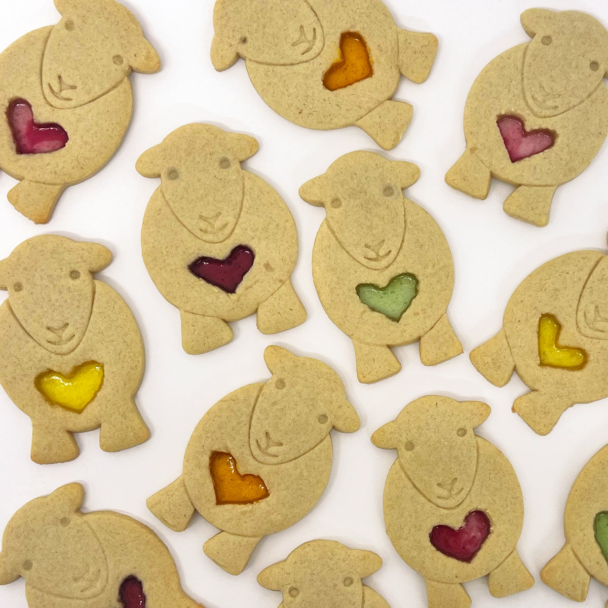 Herdy stained glass sugar cookies