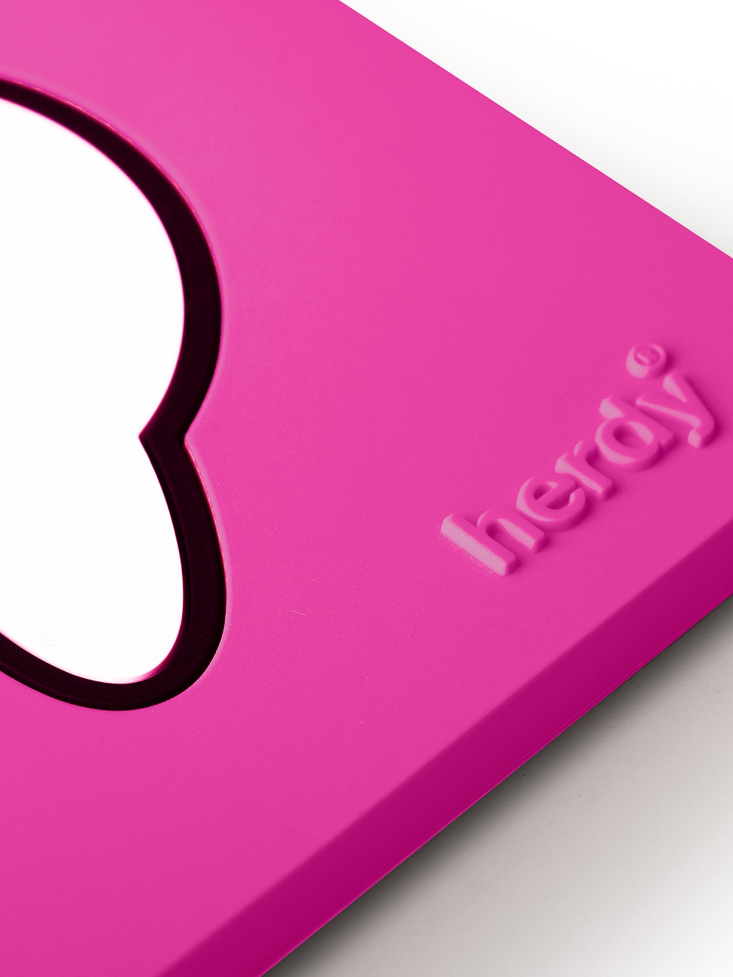Hello PVC Coaster Pink