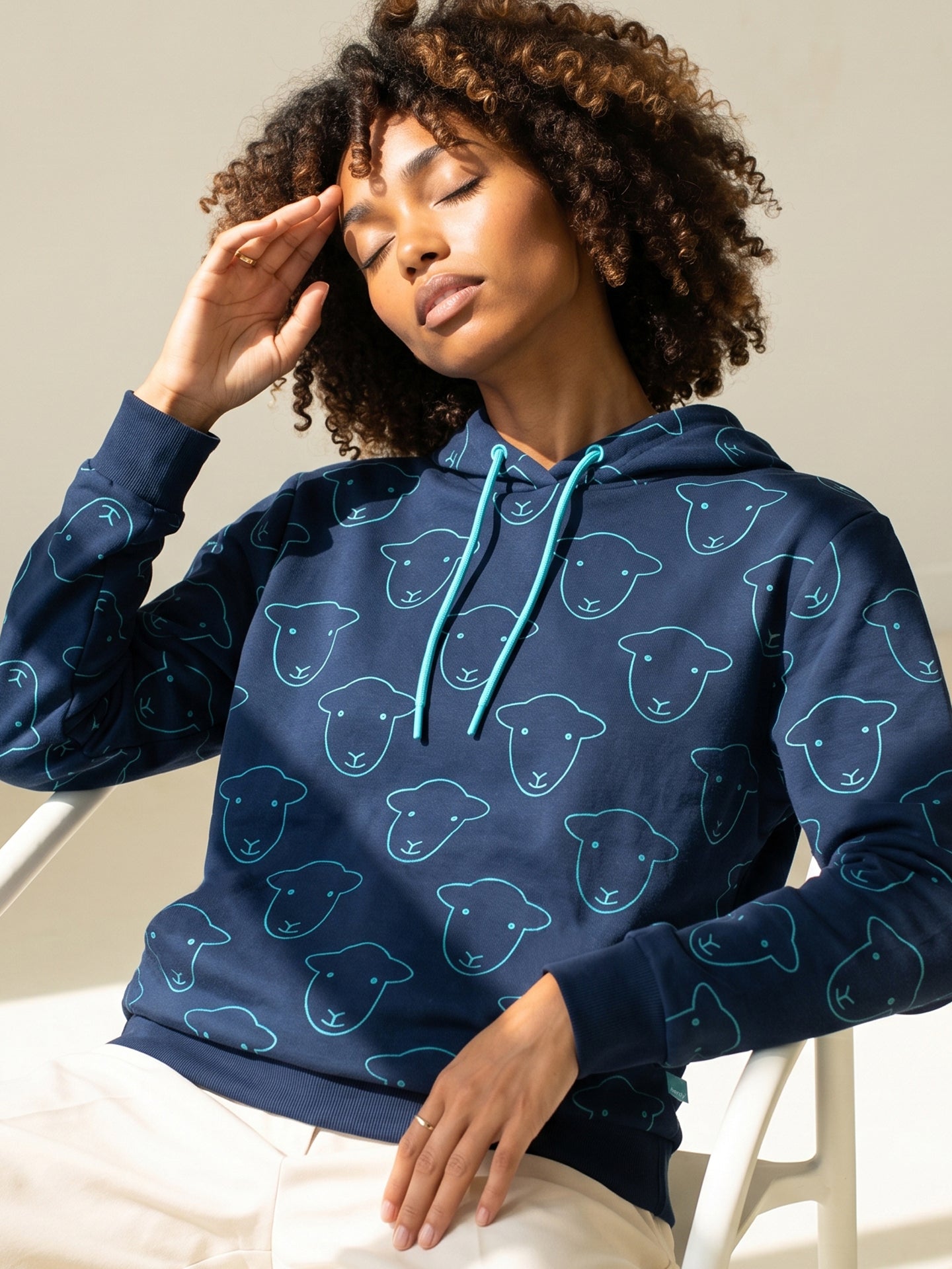 AOP Hoodie Blue