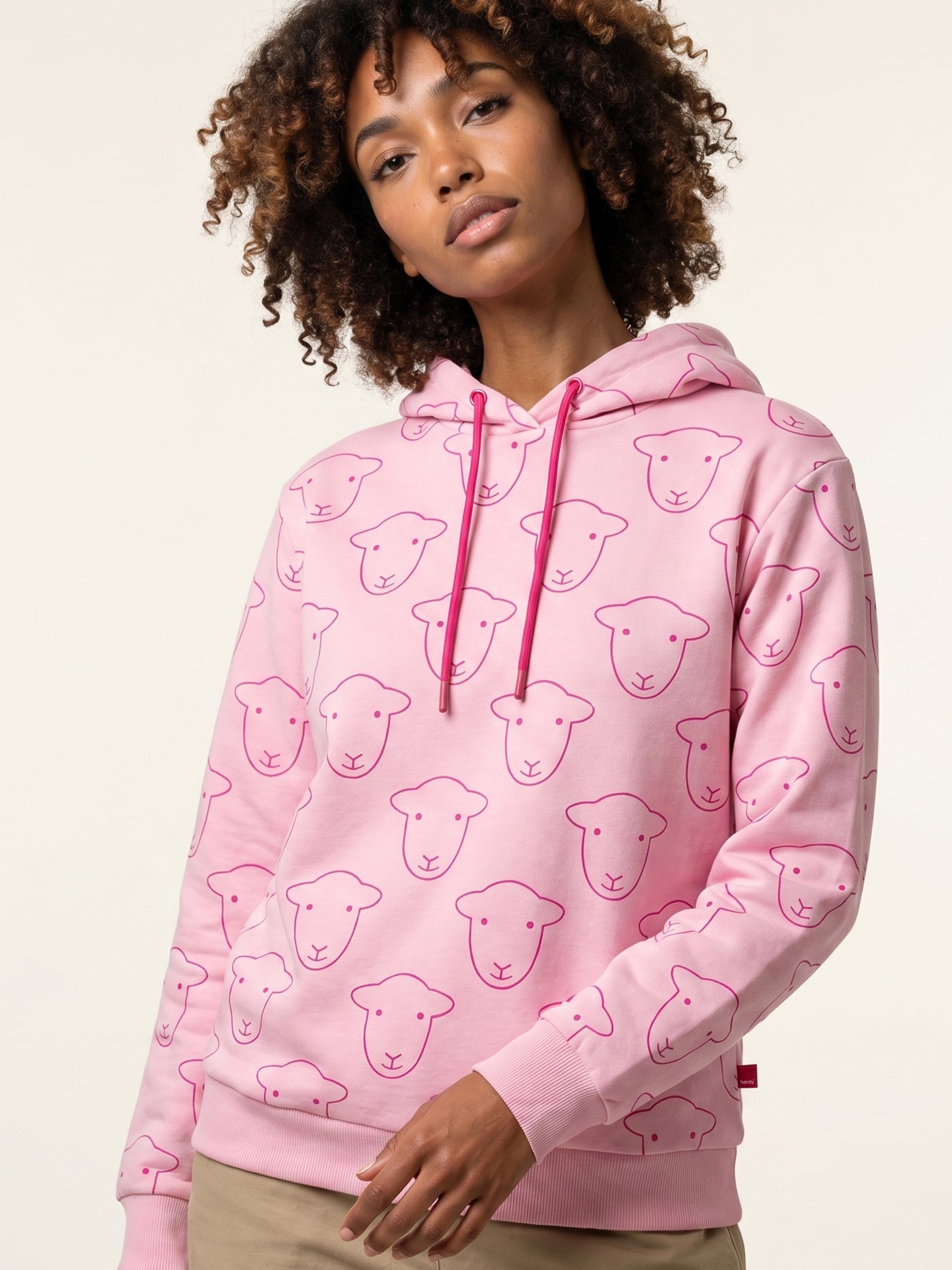 AOP Hoodie Pink – The Herdy Company Ltd