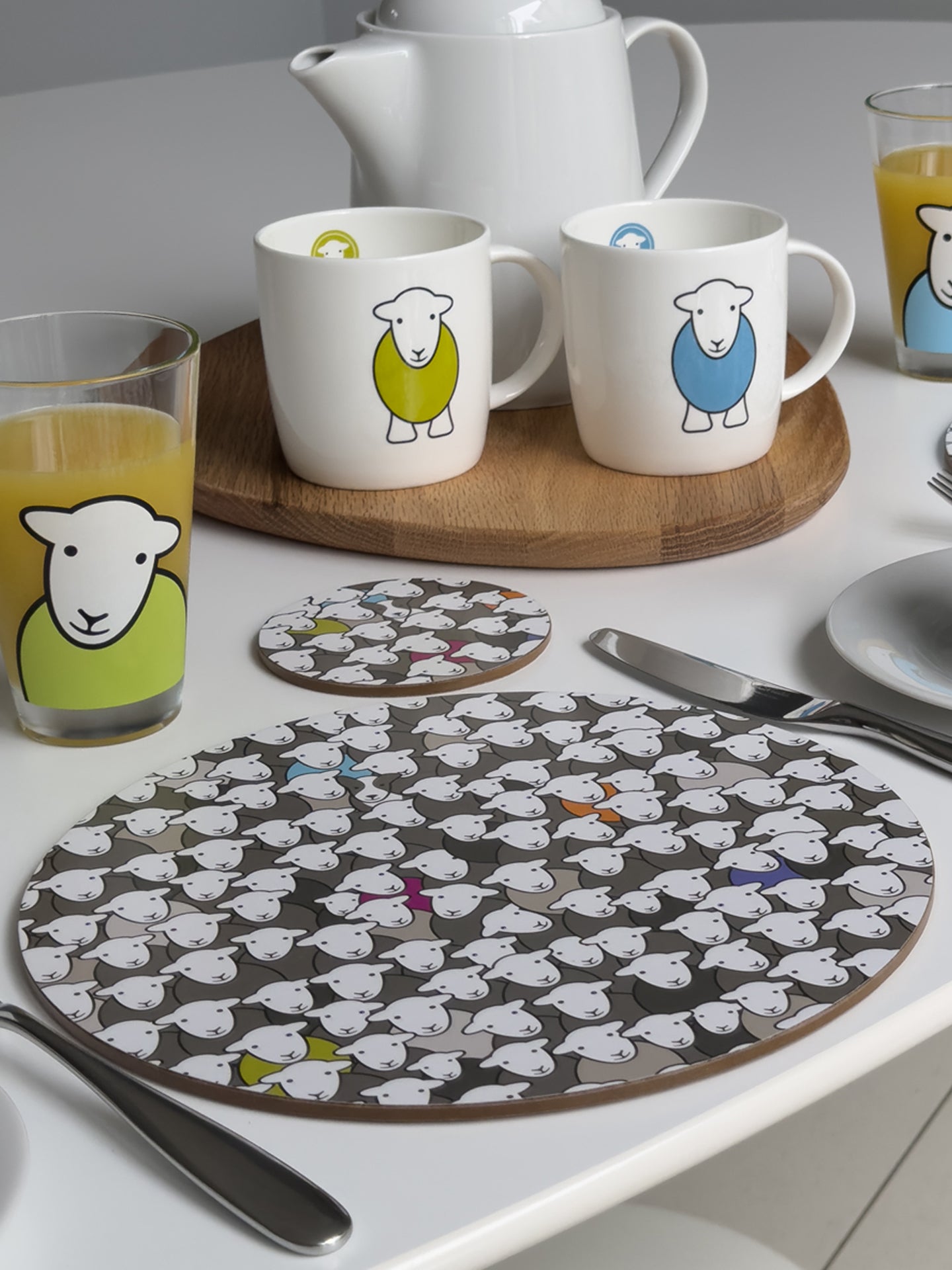 Flock Tablemat - Set of 4