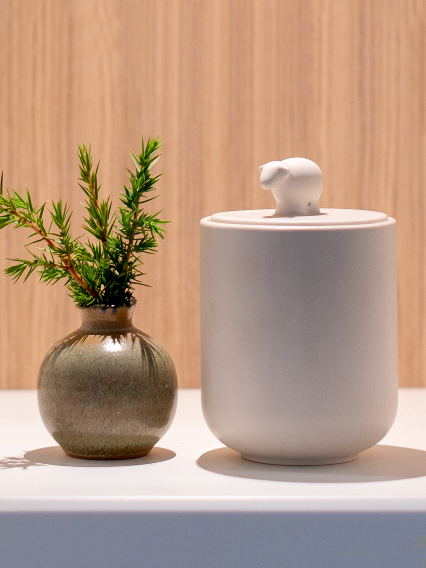 Ceramic Candle with Lid