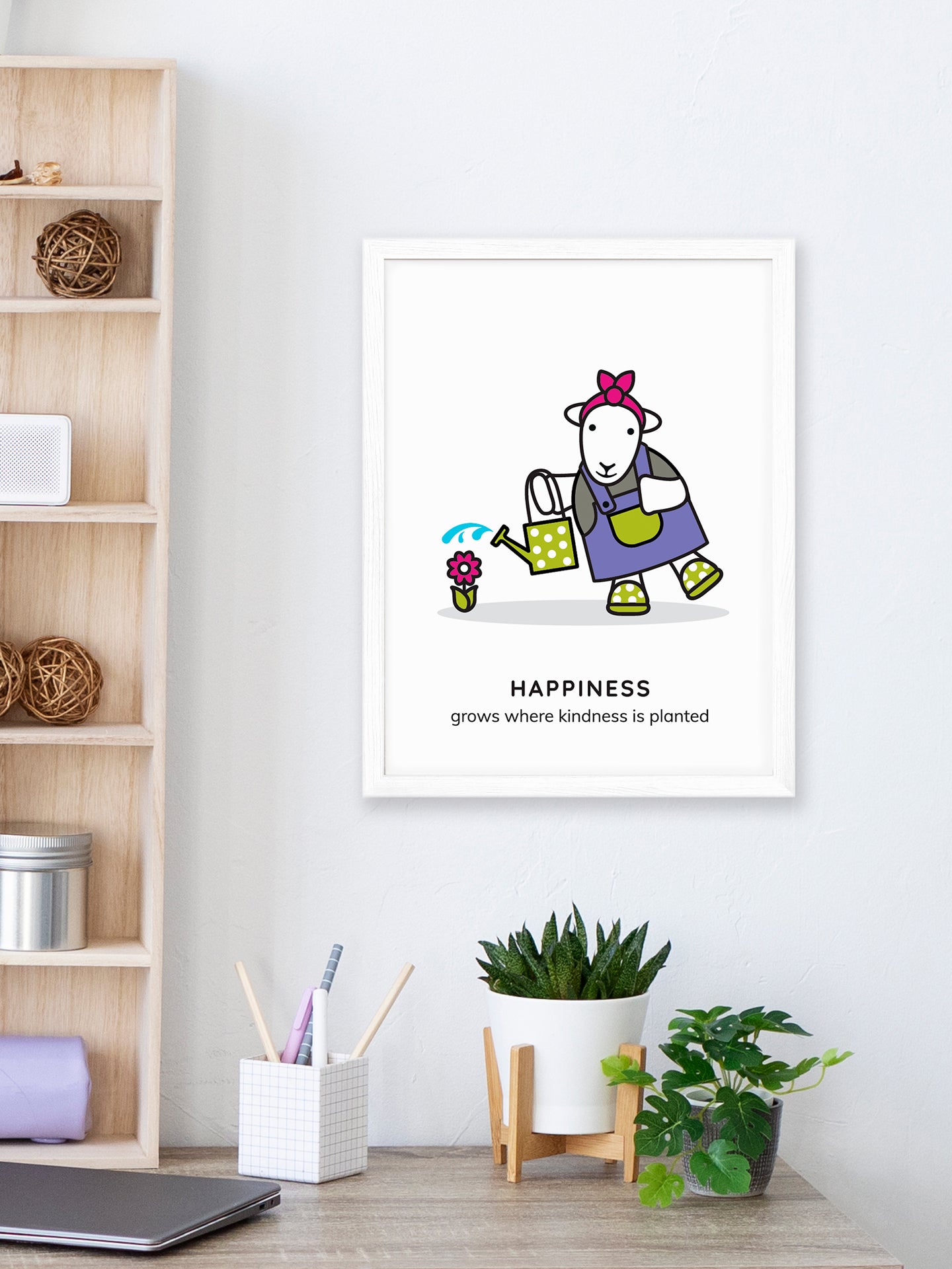 Happiness Art Print