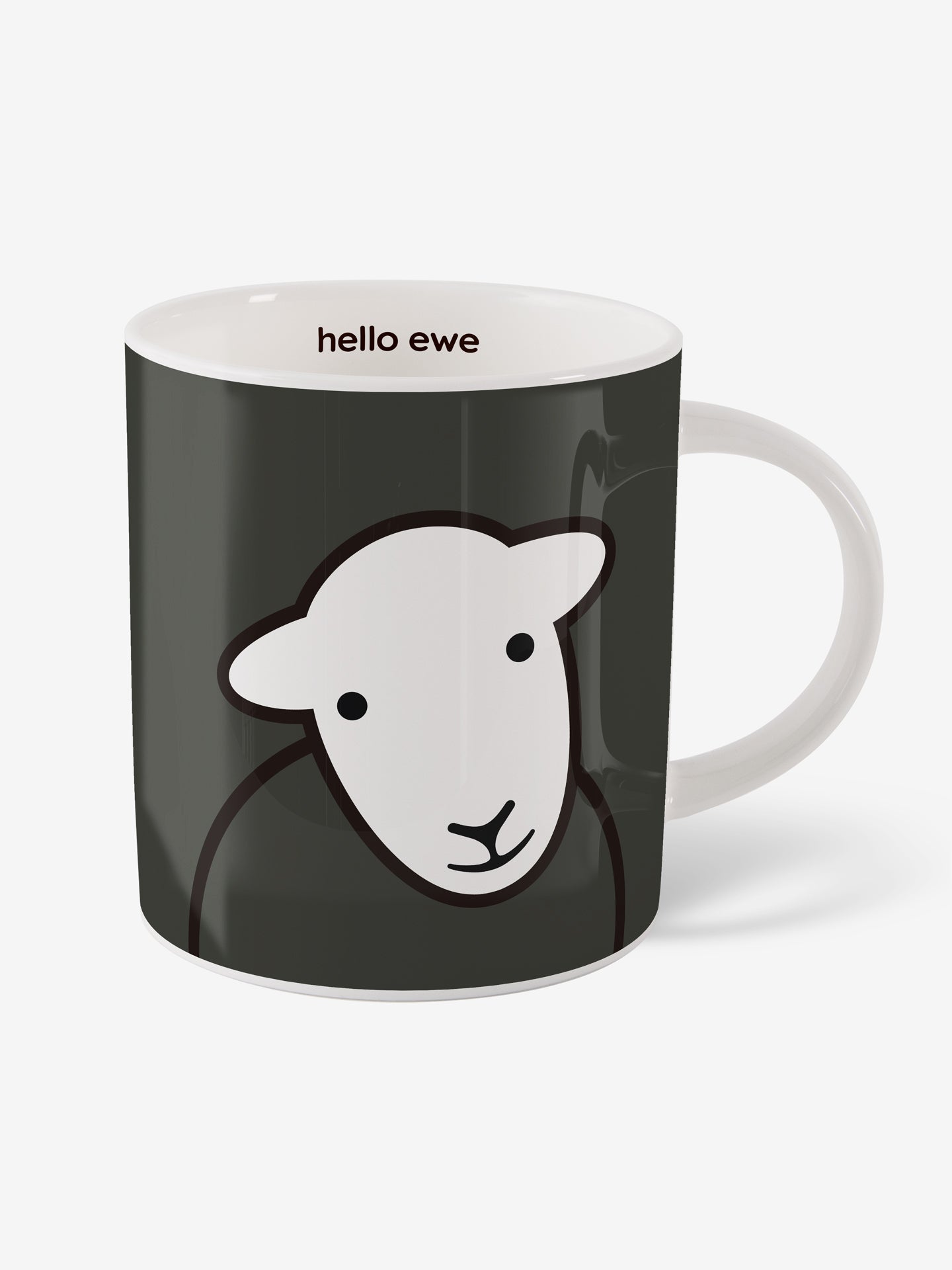 Hello Ewe Mug - Grey