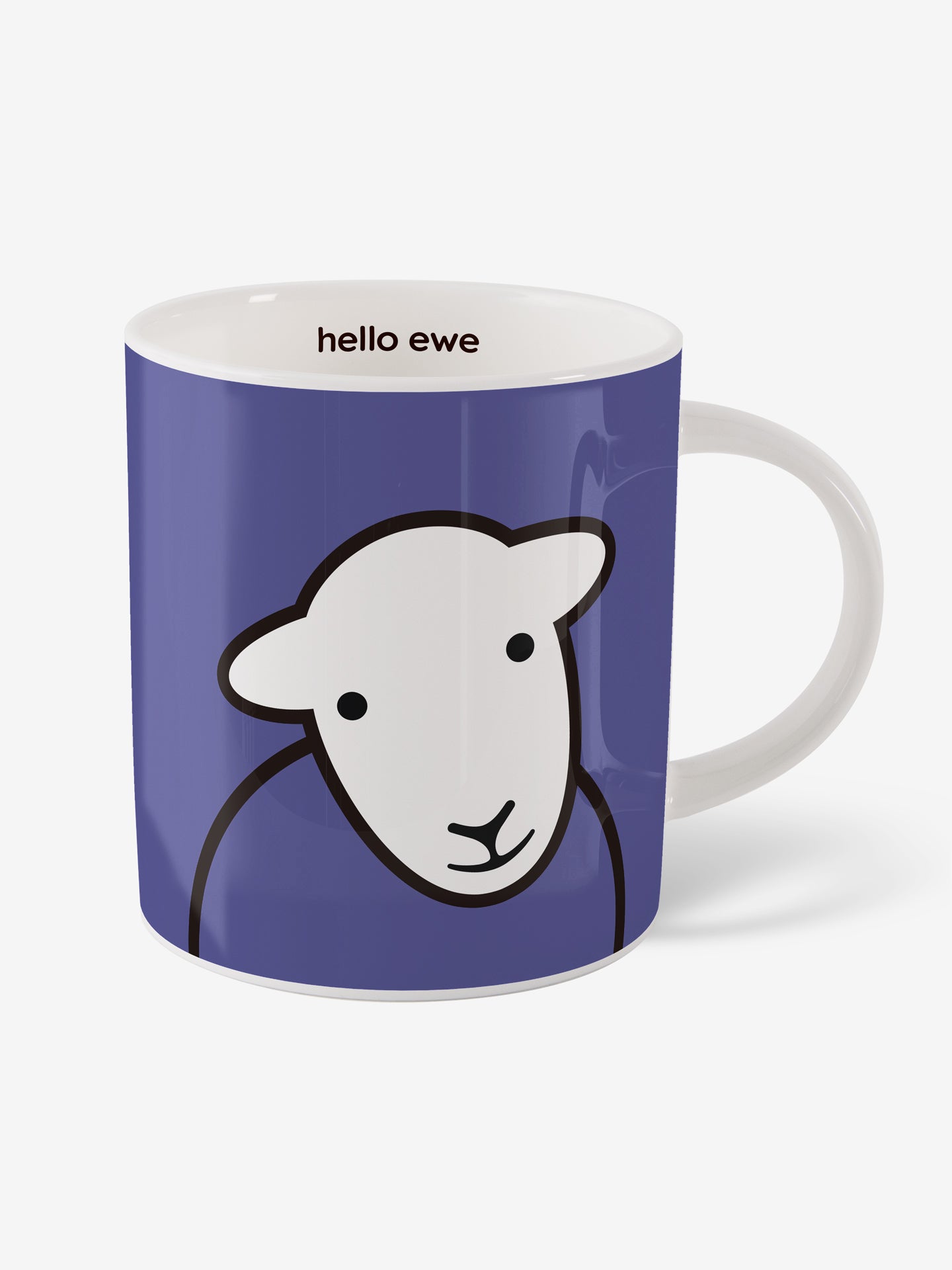 Hello Ewe Mug - Purple