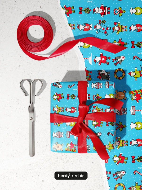 Herdy® Freebie Christmas Wrapping Paper - Digital Download