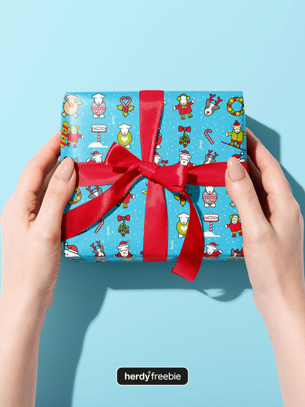 Herdy® Freebie Christmas Wrapping Paper (Design 2) - Digital Download