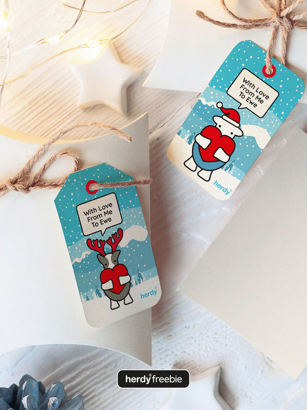 Herdy® Freebie Christmas Gift Tags - Digital Download