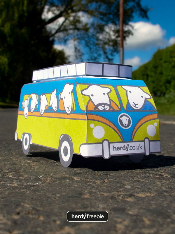 Herdy® Freebie Campervan Paper Model - Digital Download