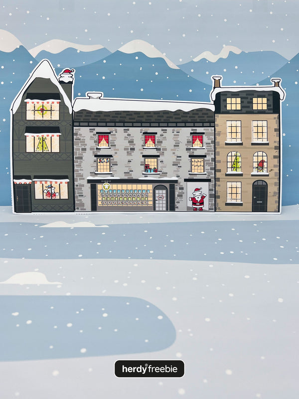 Herdy® Freebie Christmas Market Background - Digital Download