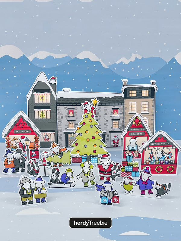 Herdy® Freebie Christmas Market Characters - Digital Download