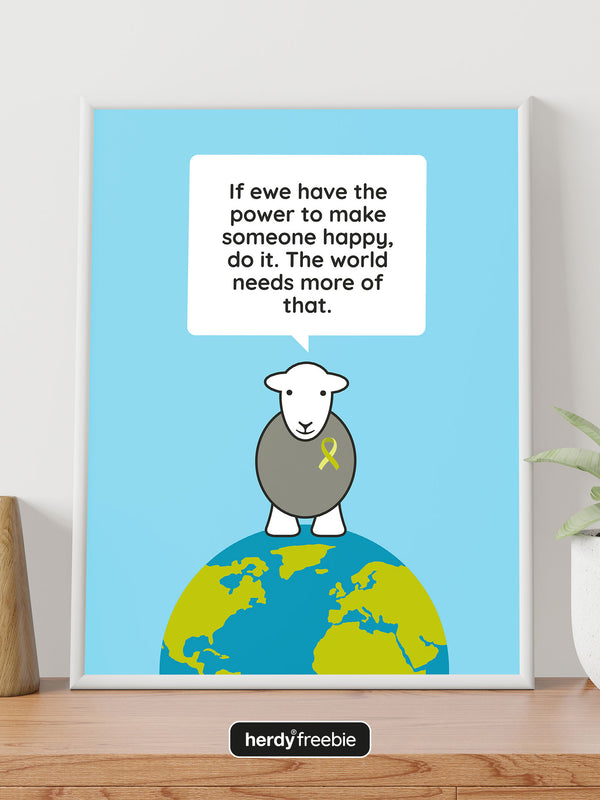 Herdy® Freebie Mental Health Day Poster - Digital Download