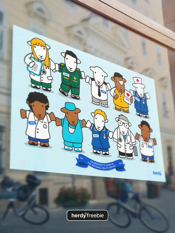 Herdy® Freebie NHS Thank Ewe Poster - Digital Download