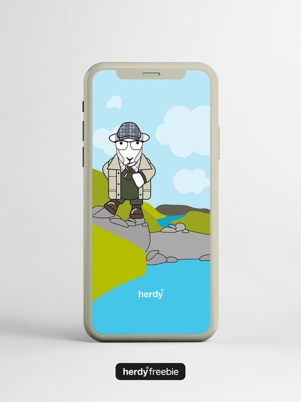 Herdy® Freebie Alfred Wainwright Wallpaper - Digital Download