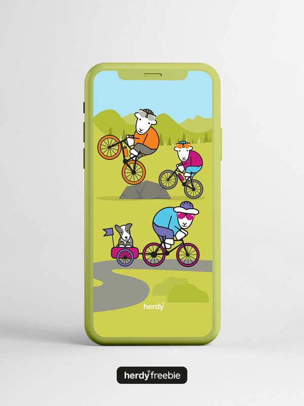 Herdy® Freebie Cycling Wallpaper - Digital Download