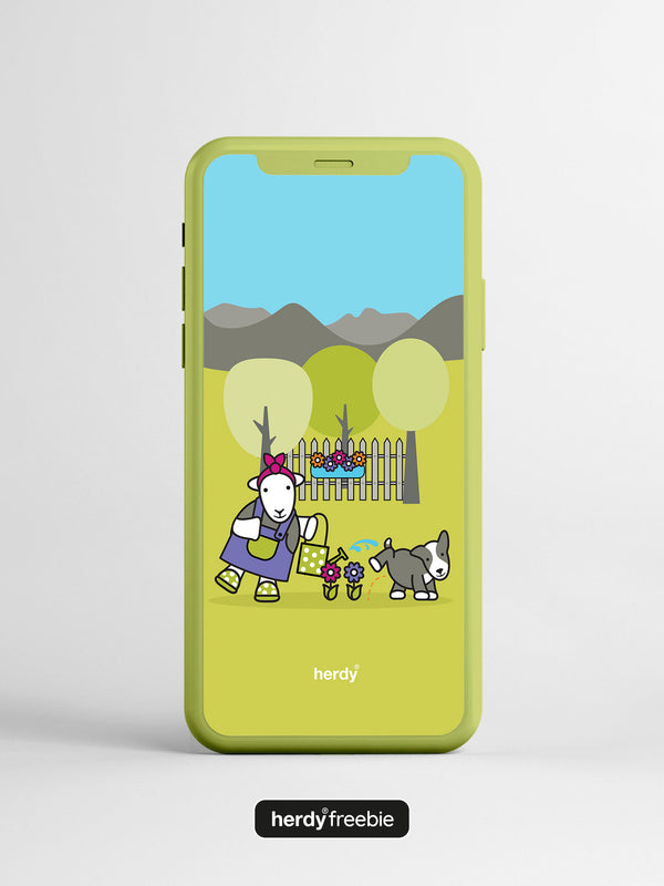 Herdy® Freebie Gardening Wallpaper - Digital Download