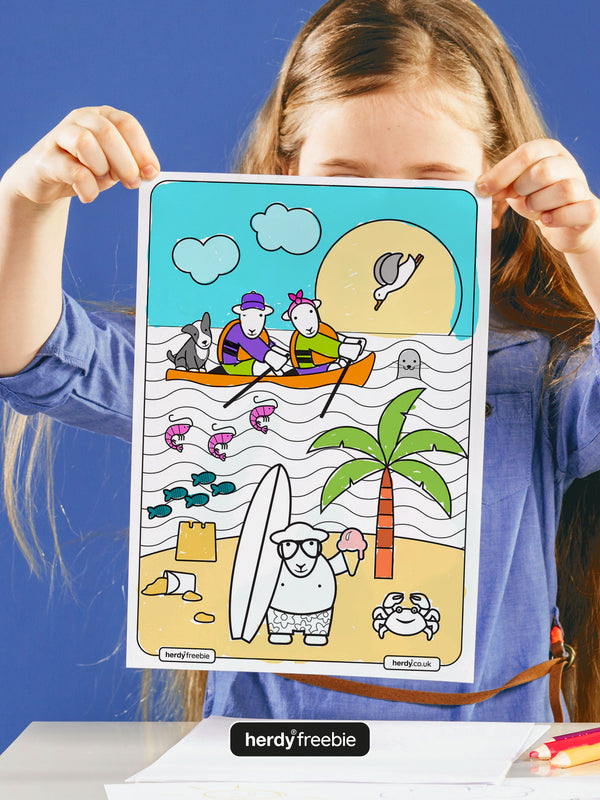 Herdy® Freebie Summer Colouring Page - Digital Download