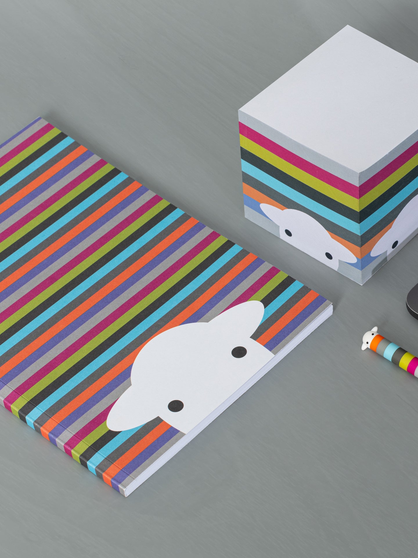 Peep Stripe A5 Notebook
