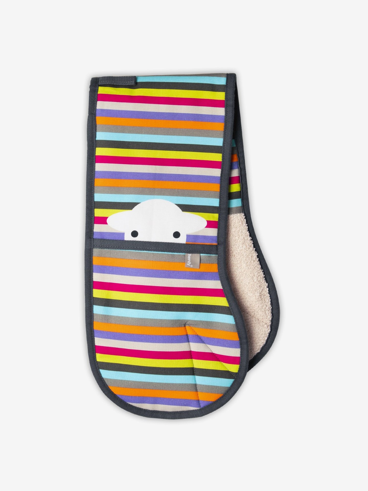 Peep Stripe Oven Gloves