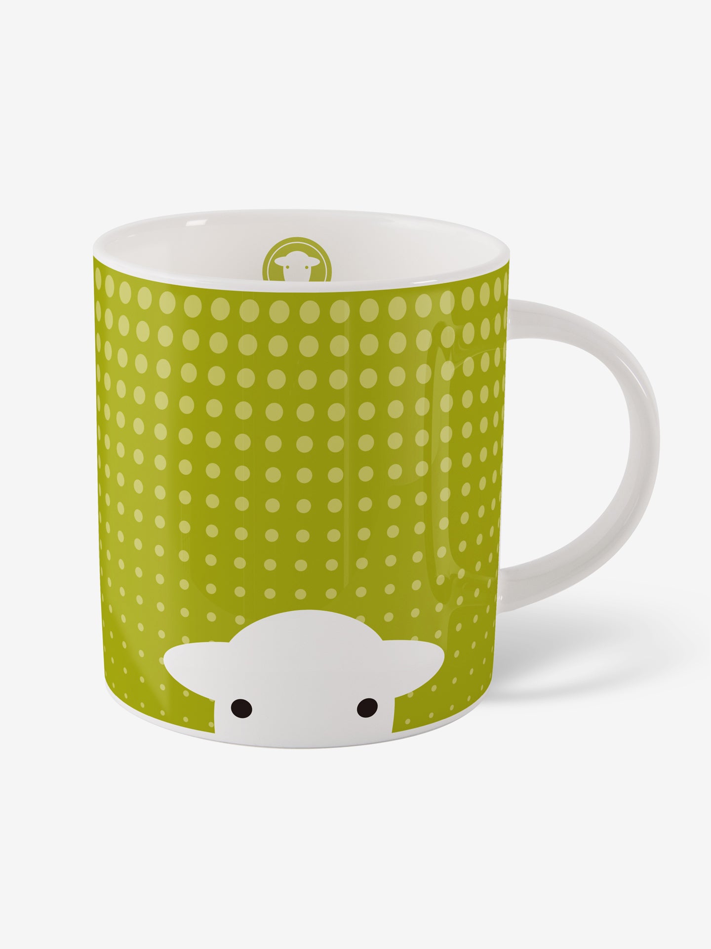Peep in the Rain Mug - Green