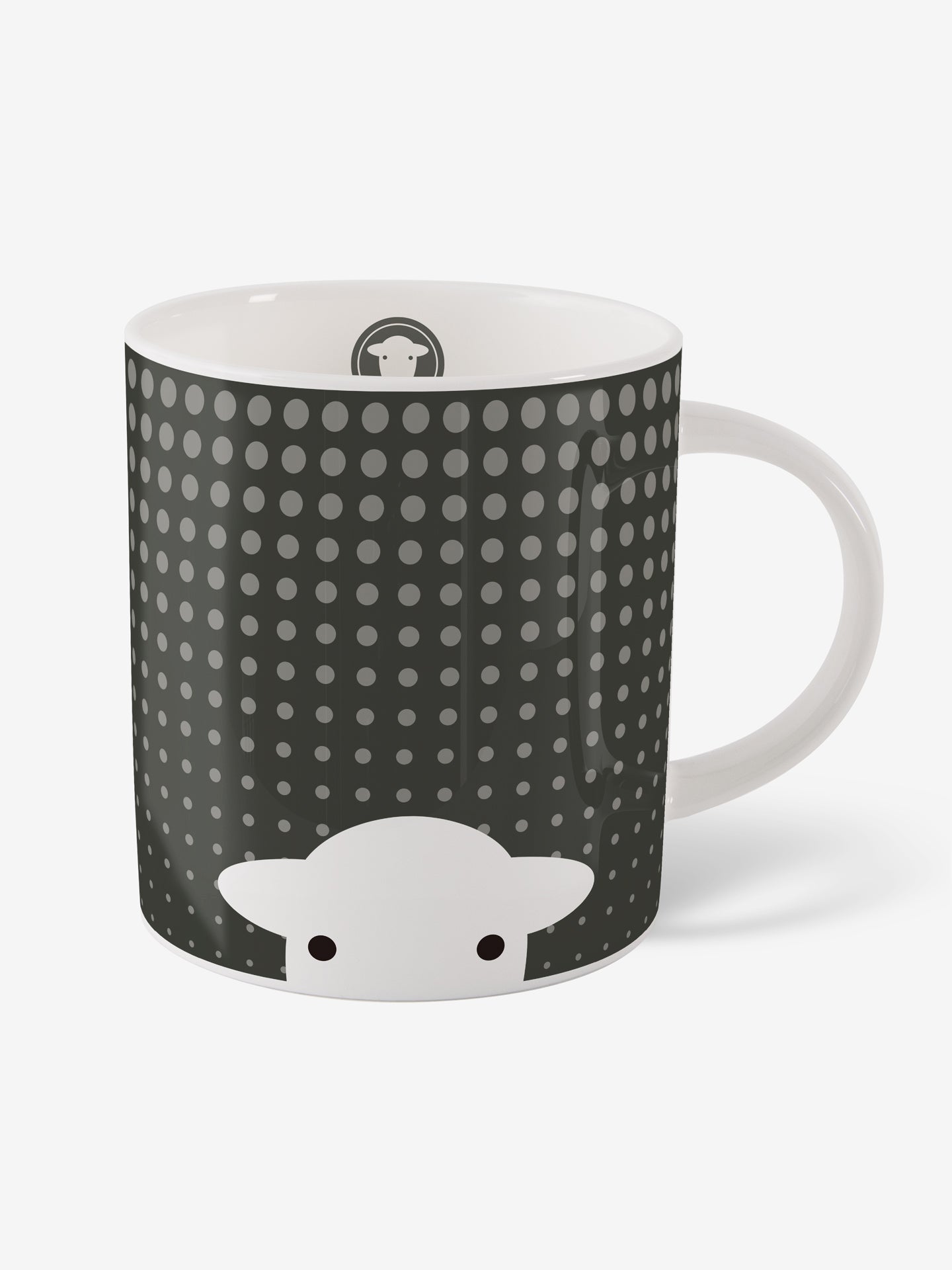 Peep in the Rain Mug - Grey