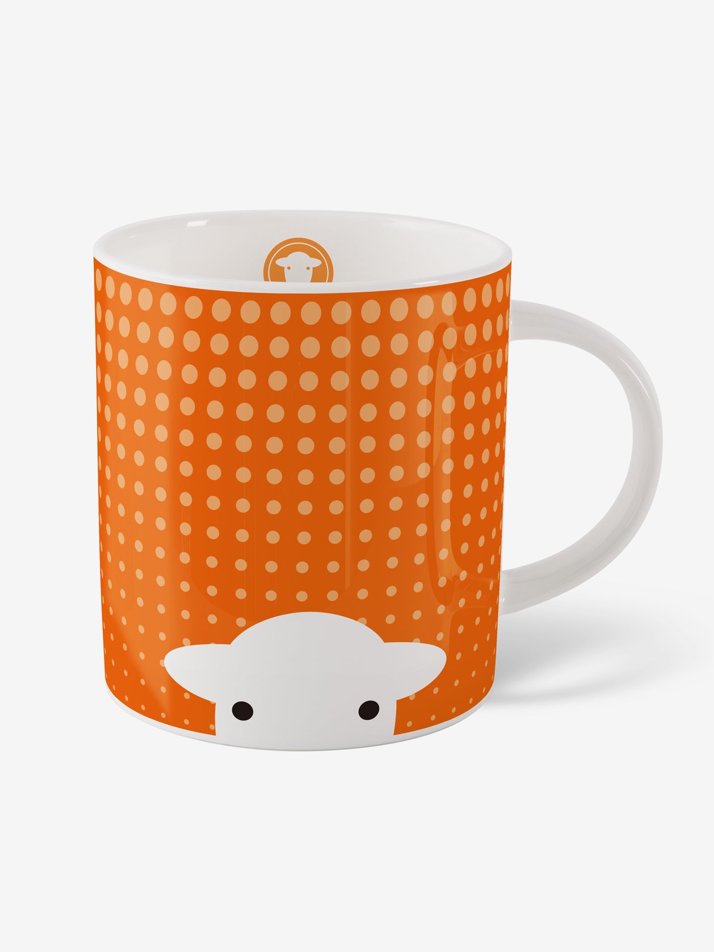 Peep in the Rain Mug - Orange