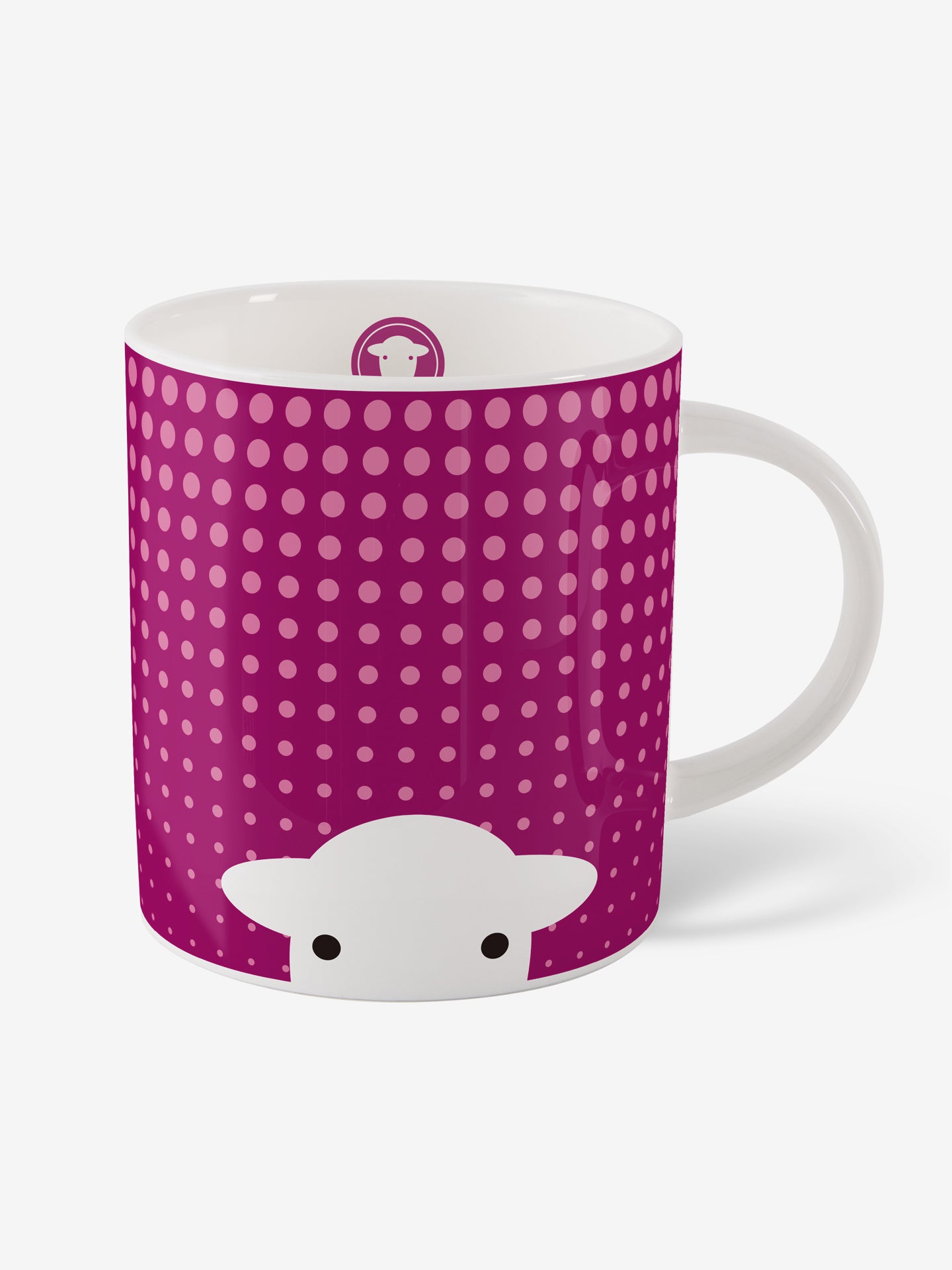 Peep in the Rain Mug - Pink