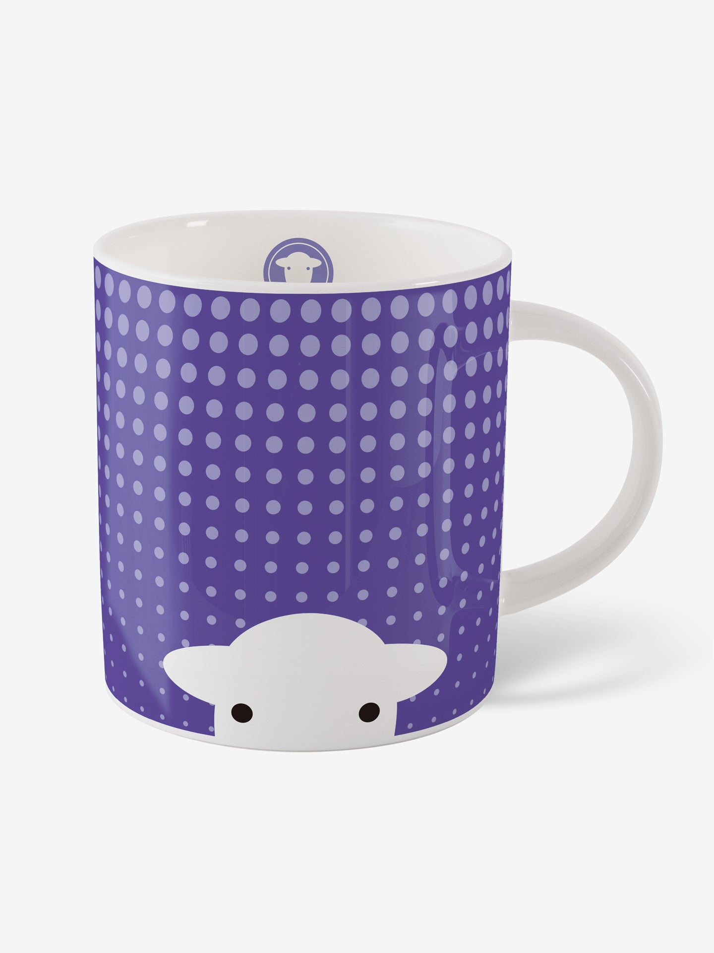 Peep in the Rain Mug - Purple