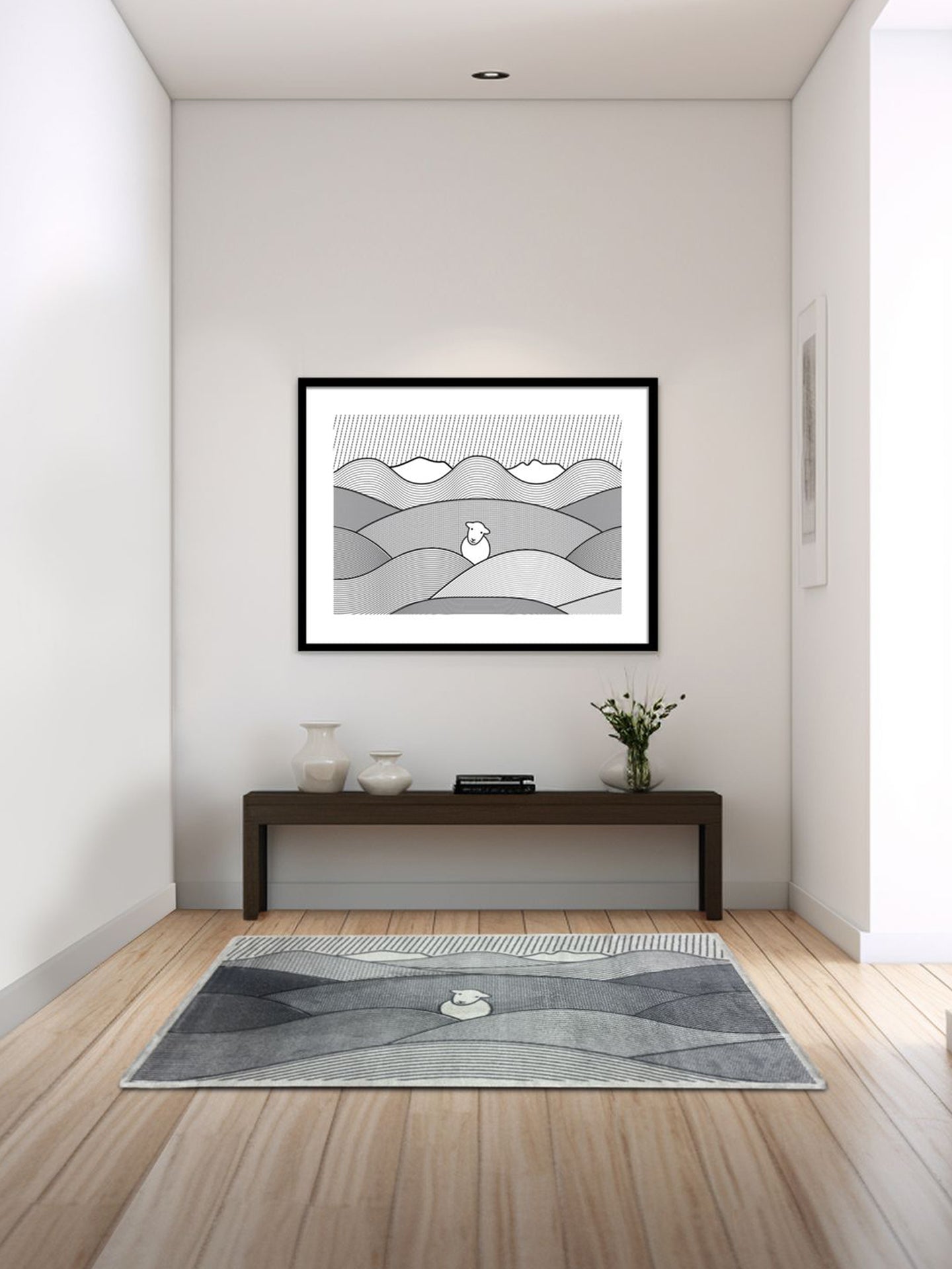 Line Herdy Rug - 160 x 100