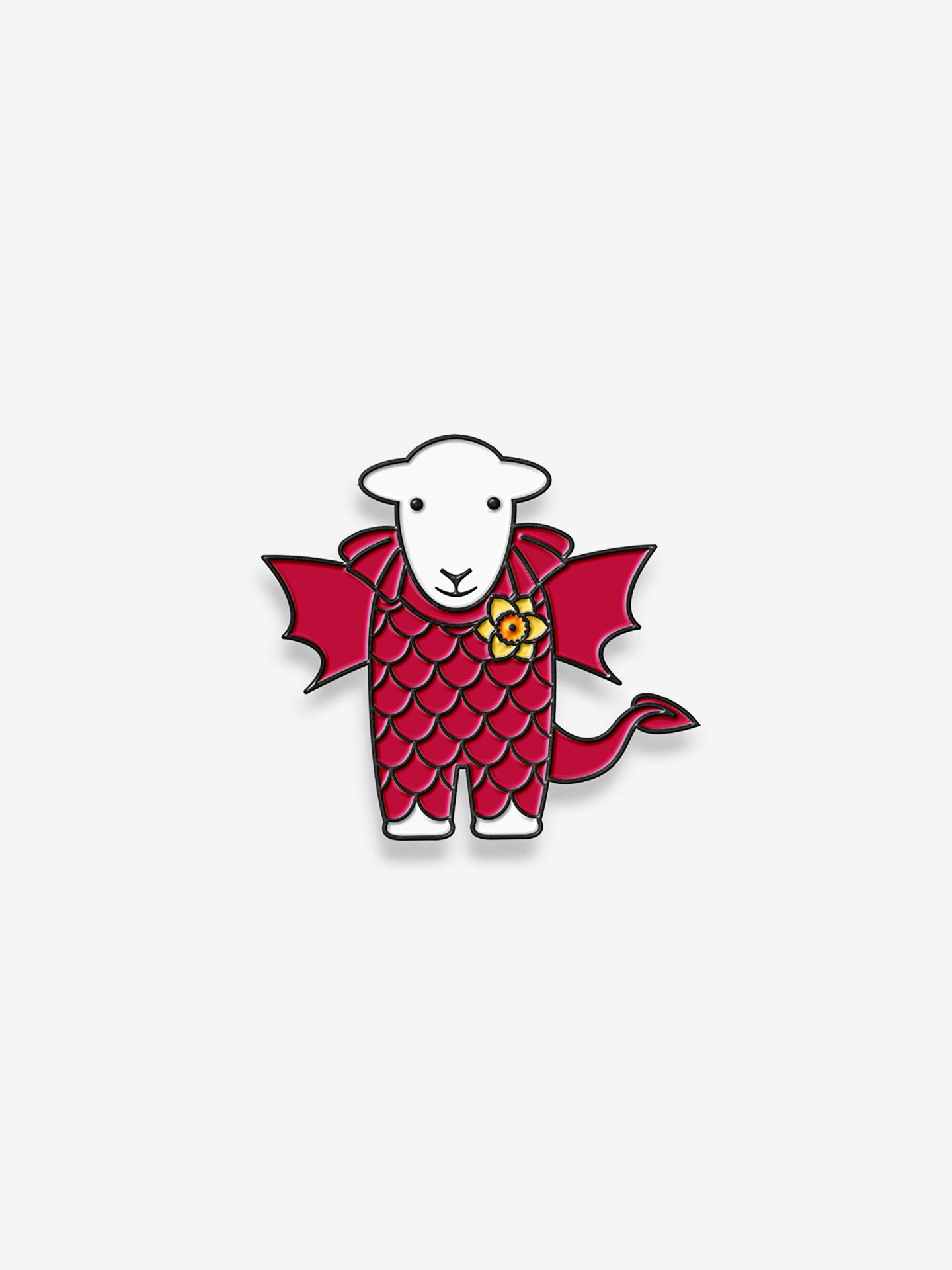 Welsh Herdy Pin Badge