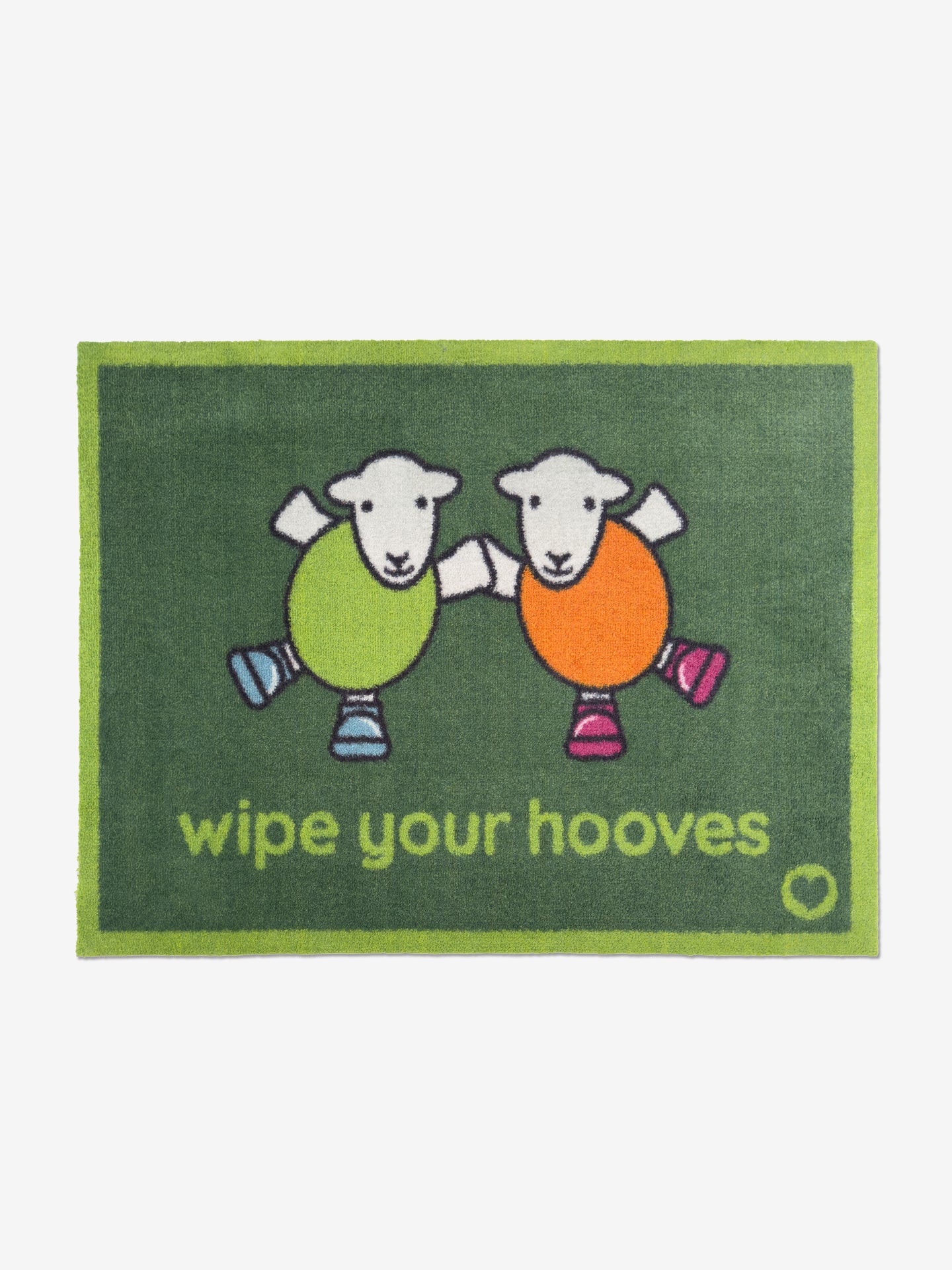 Wipe your Hooves Herdy Hug Rug