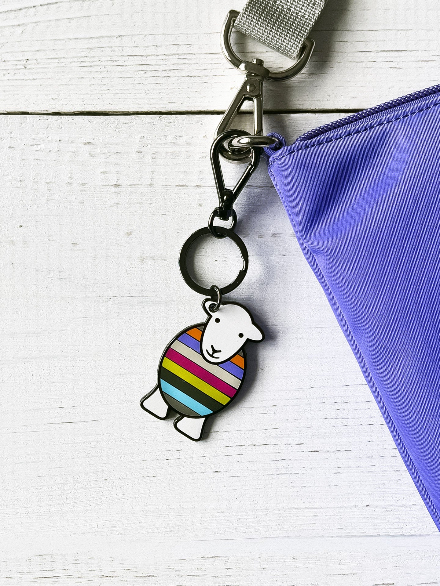 Yan Stripe Keyring