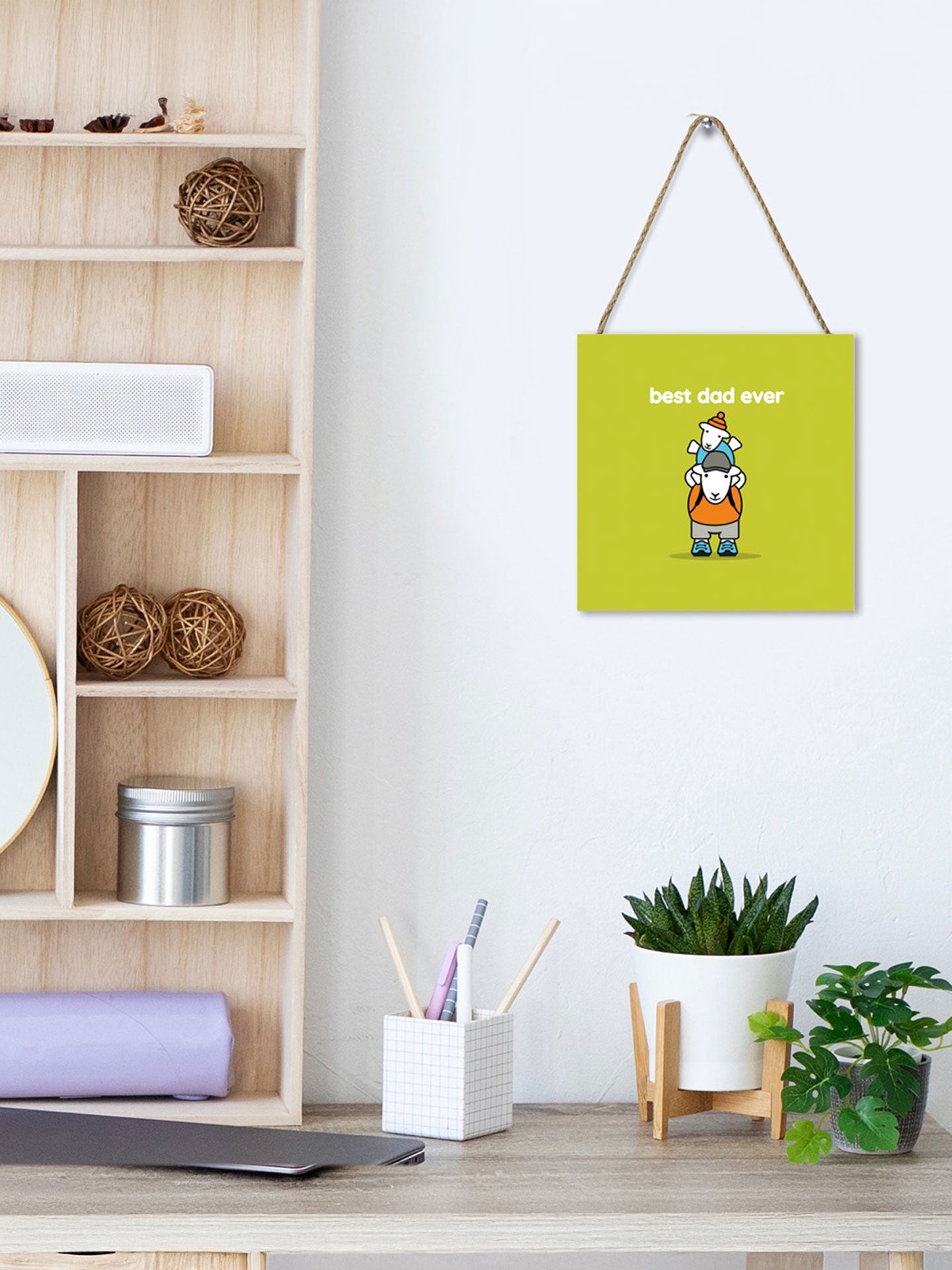 Best Dad Ever Wooden Block