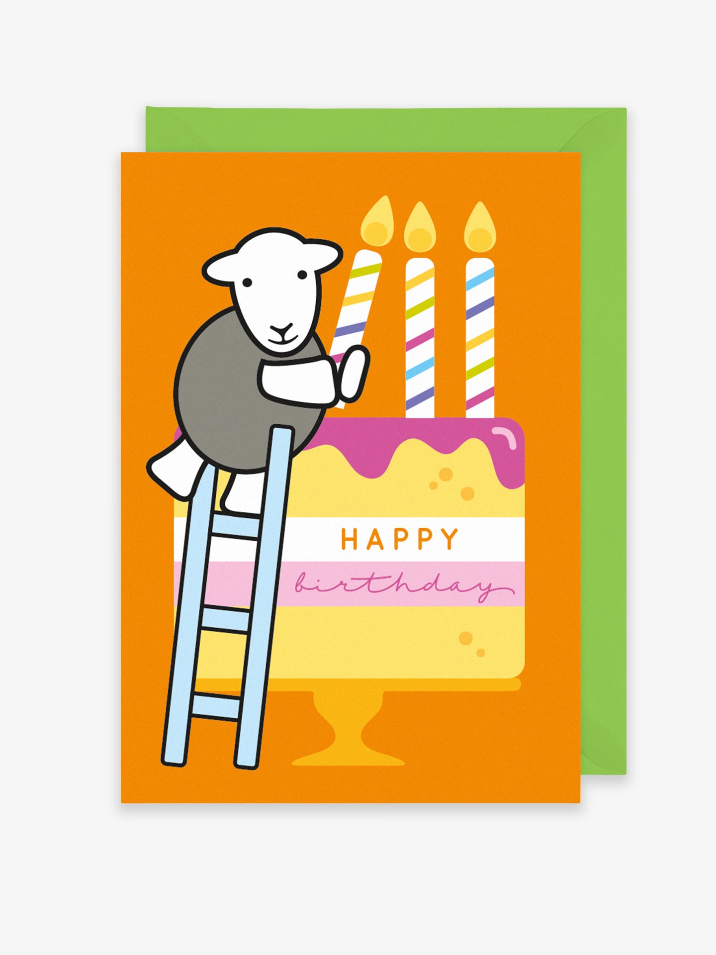 Happy Birthday Orange - Greeting Card