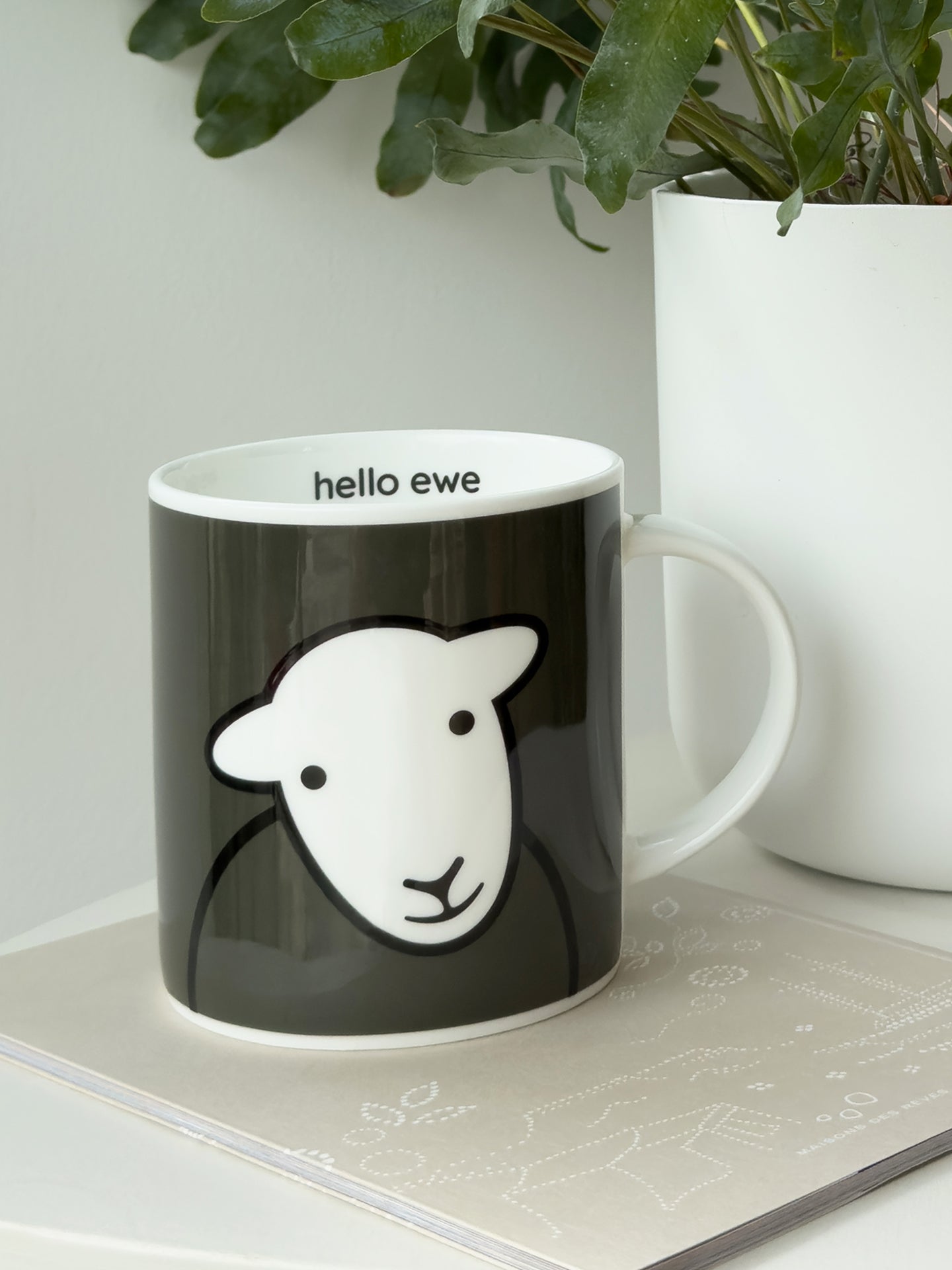 Hello Ewe Mug - Grey
