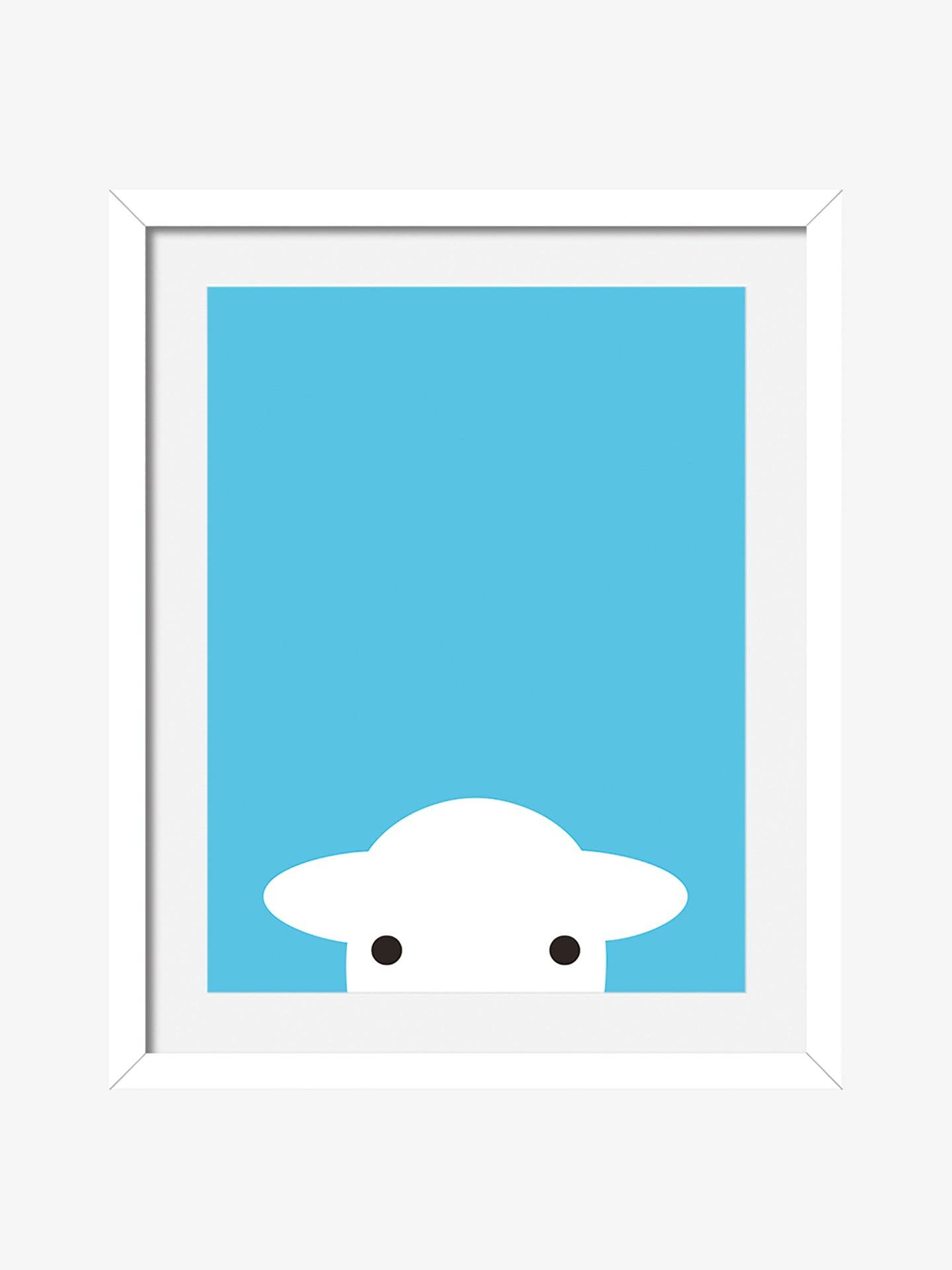 Peep Art Print - Blue