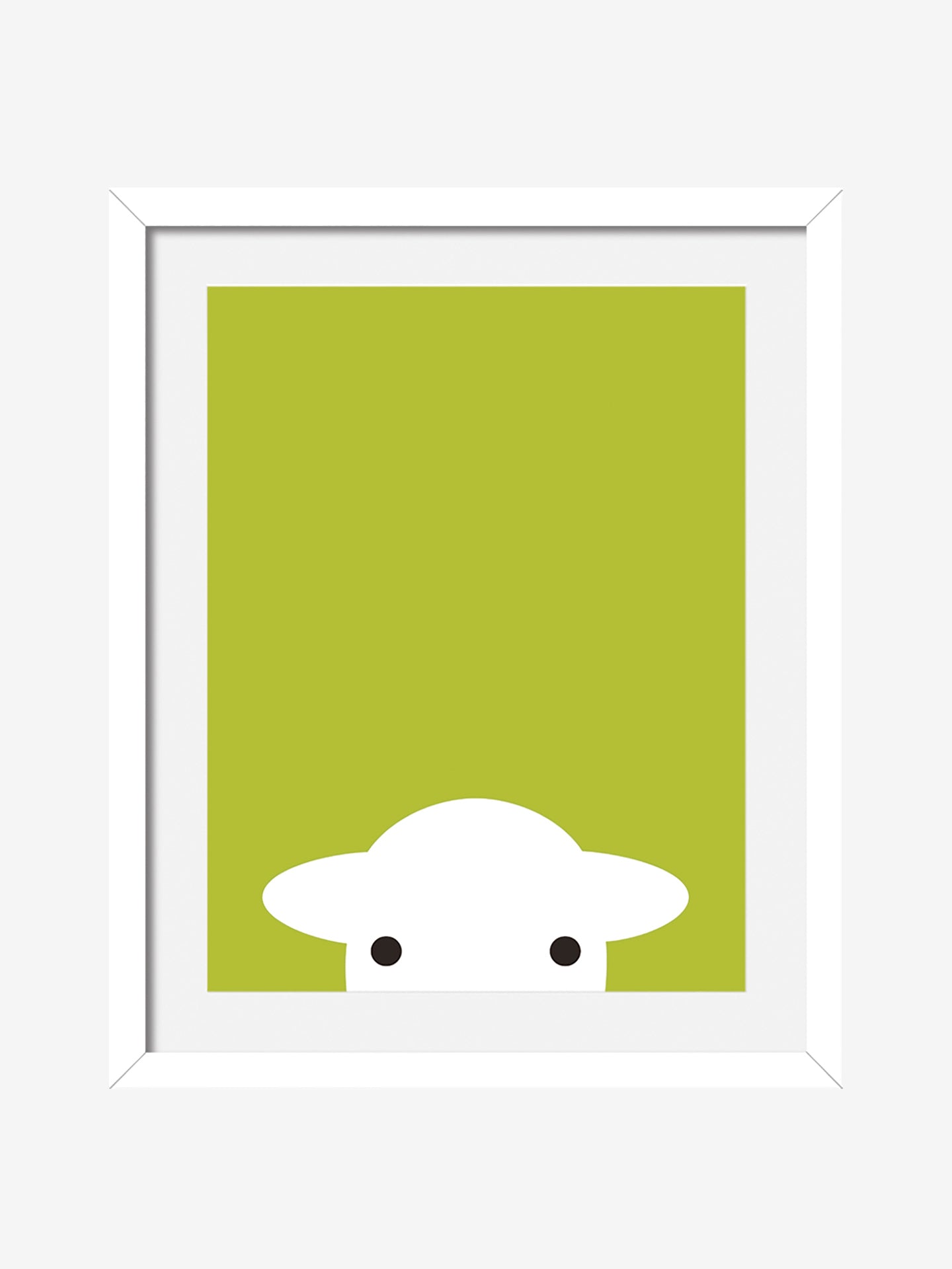 Peep Art Print - Green