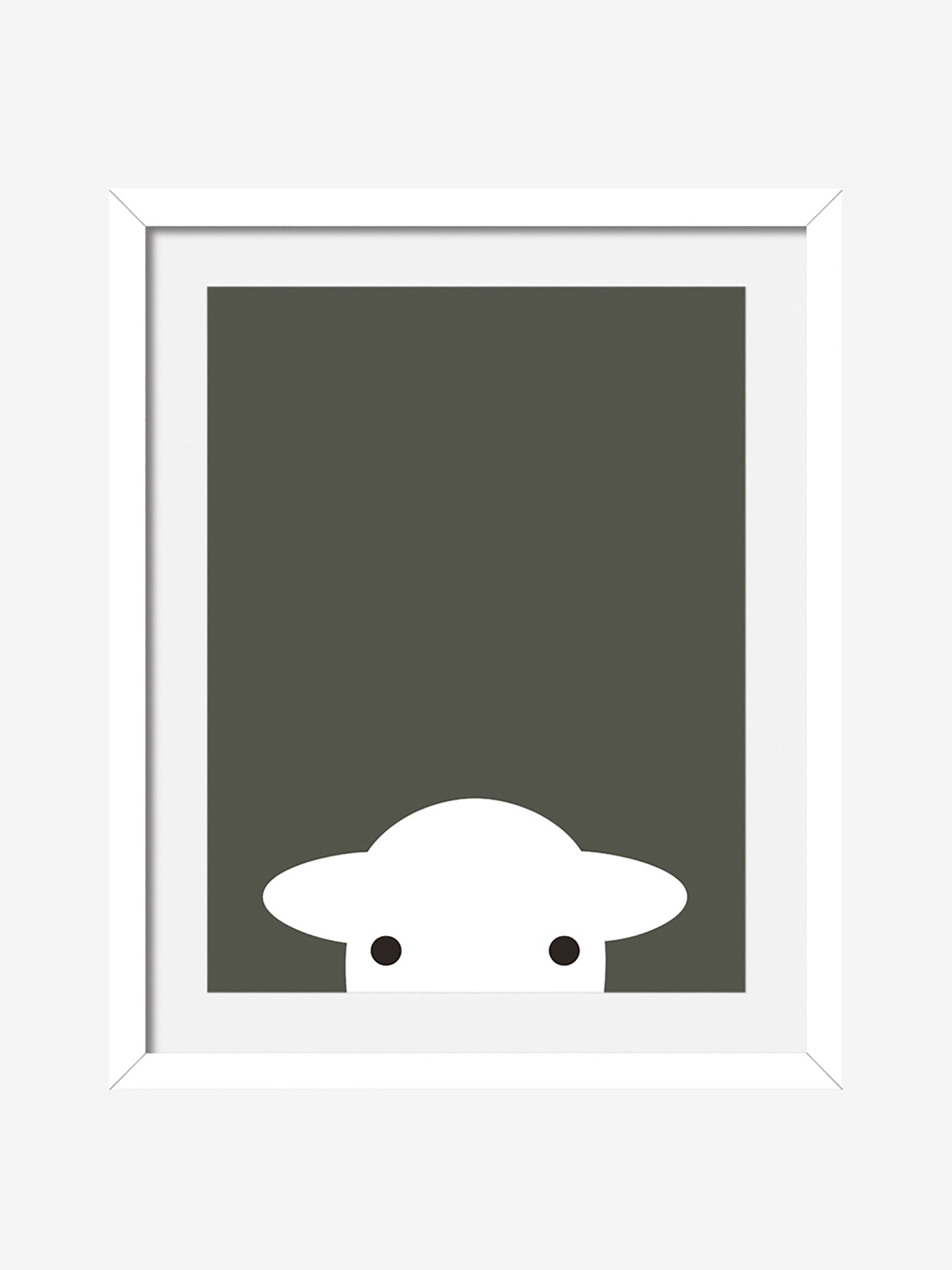 Peep Art Print - Grey