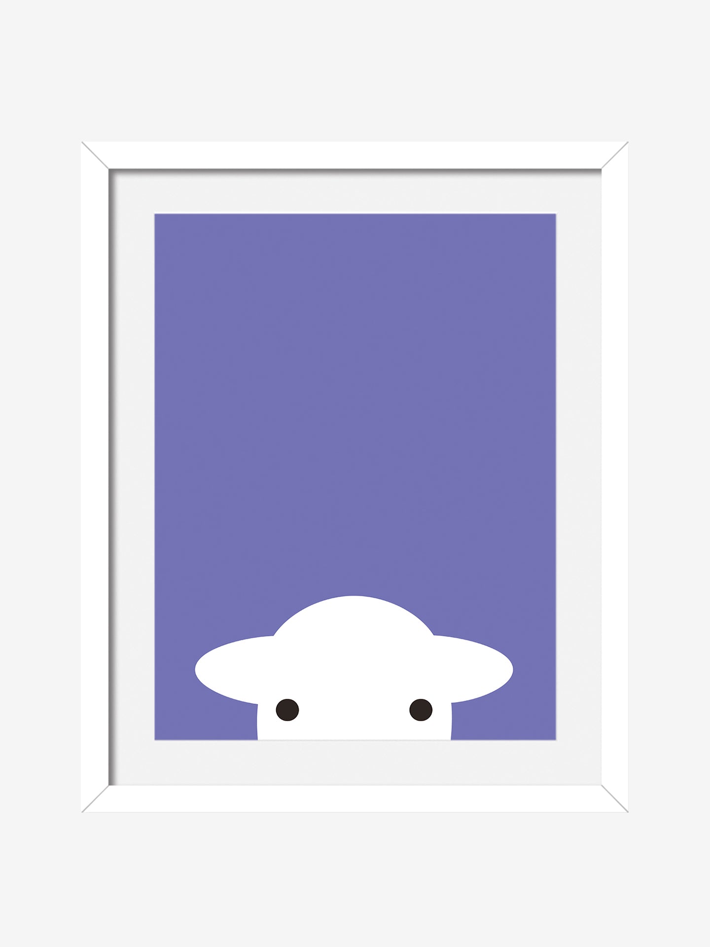 Peep Art Print - Purple