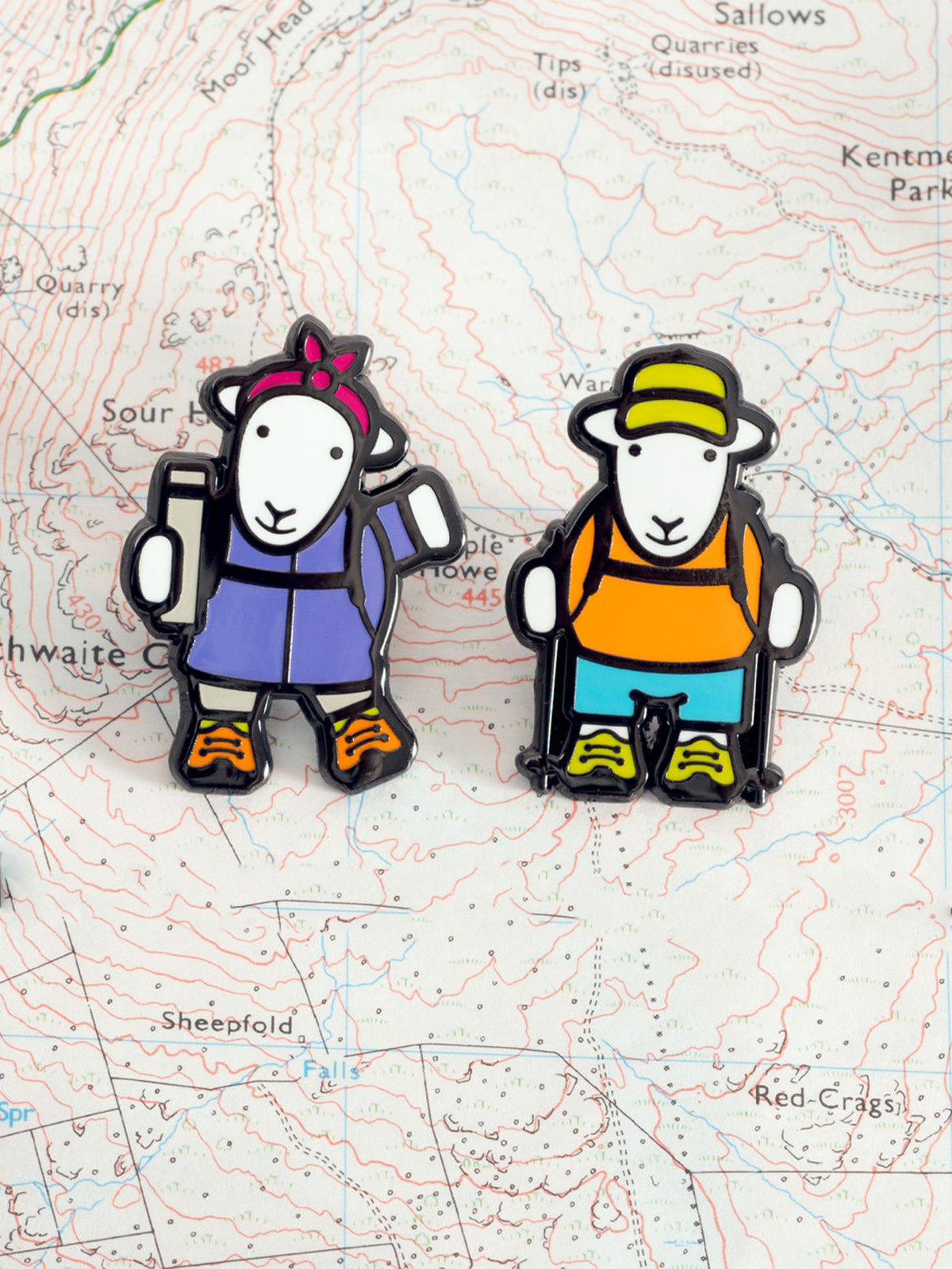 Flo Joe Joe & Flo Pin Badge Set – The Herdy Company Ltd