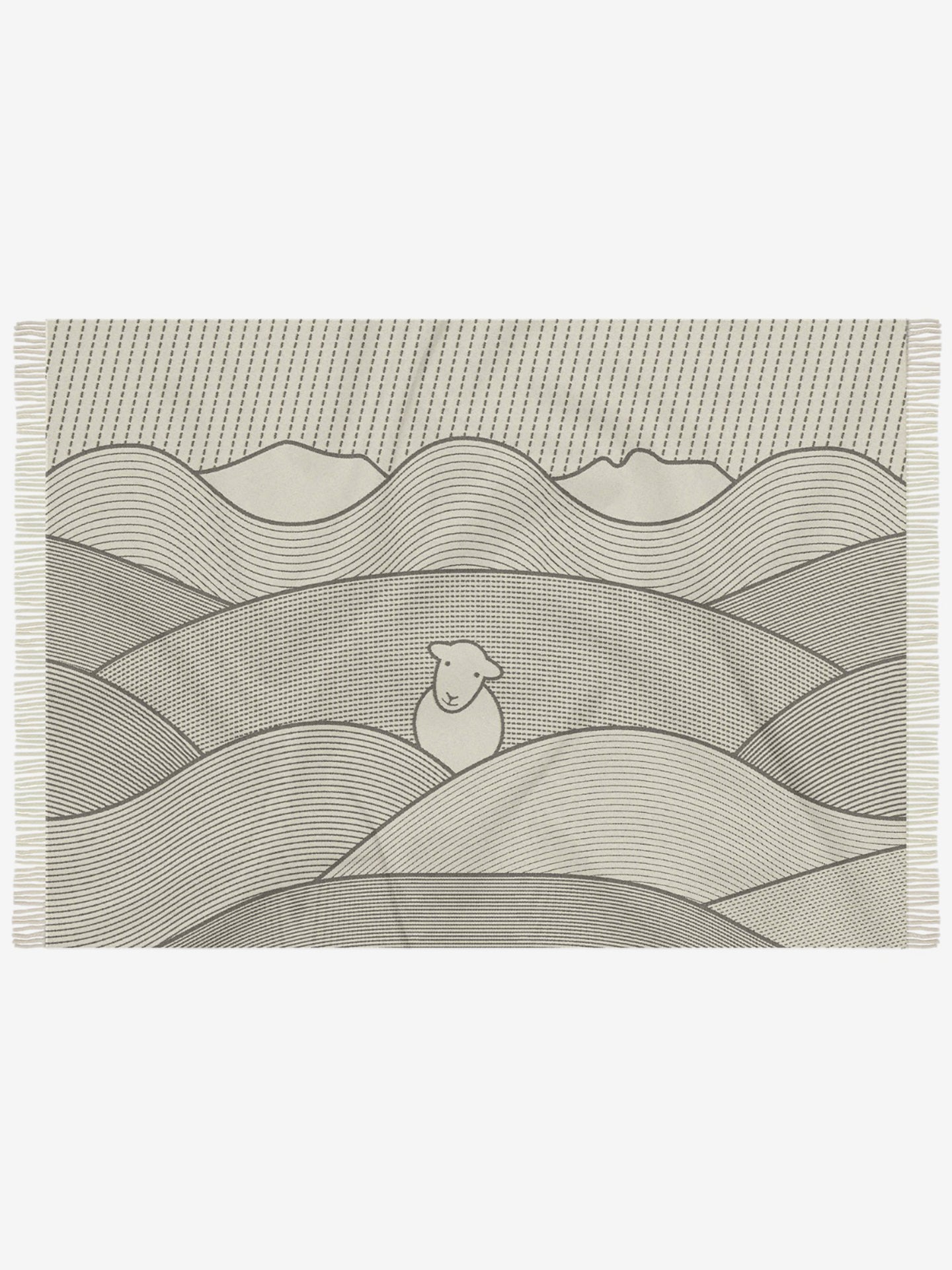 Line Recycled Wool Throw