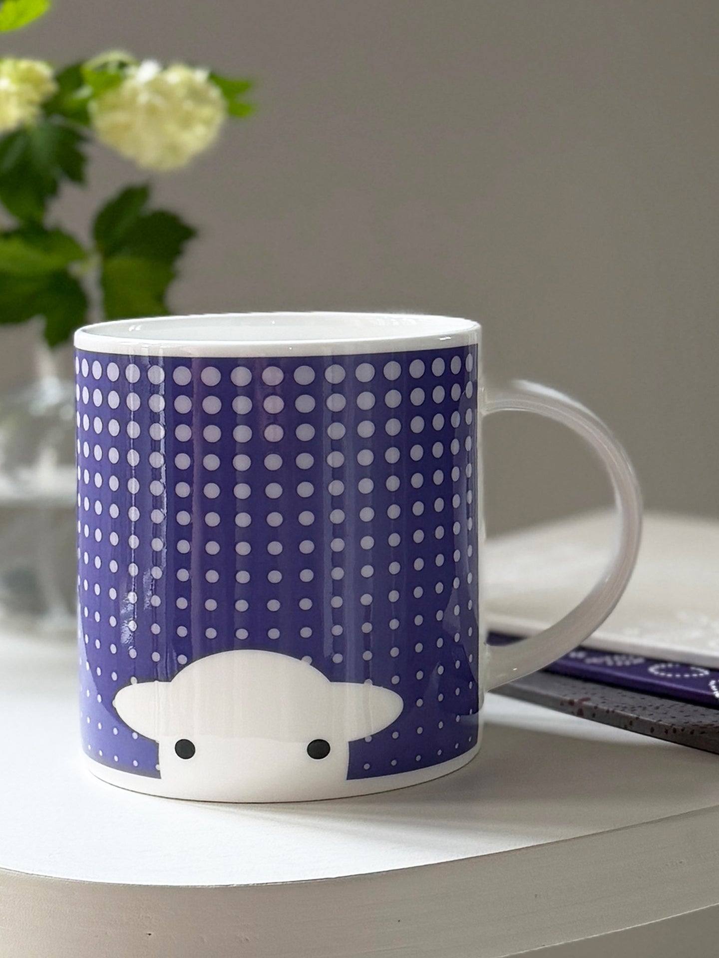Peep in the Rain Mug - Purple