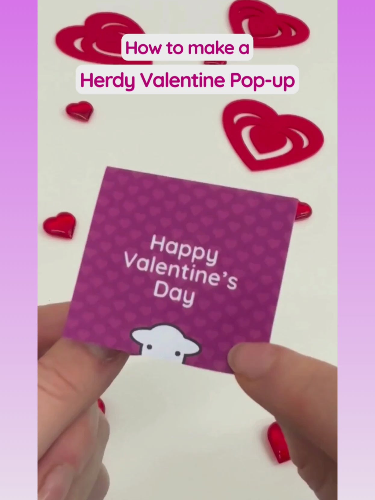 Herdy® Freebie - Valentine's Pop-up Card