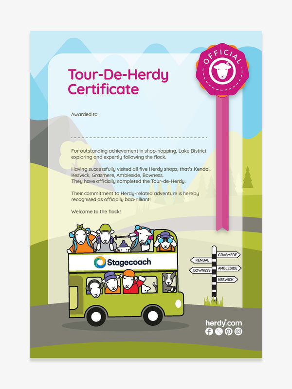 Tour-De-Herdy Certificate - Digital Download