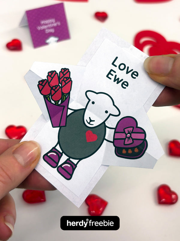 Herdy® Freebie - Valentine's Pop-up Card